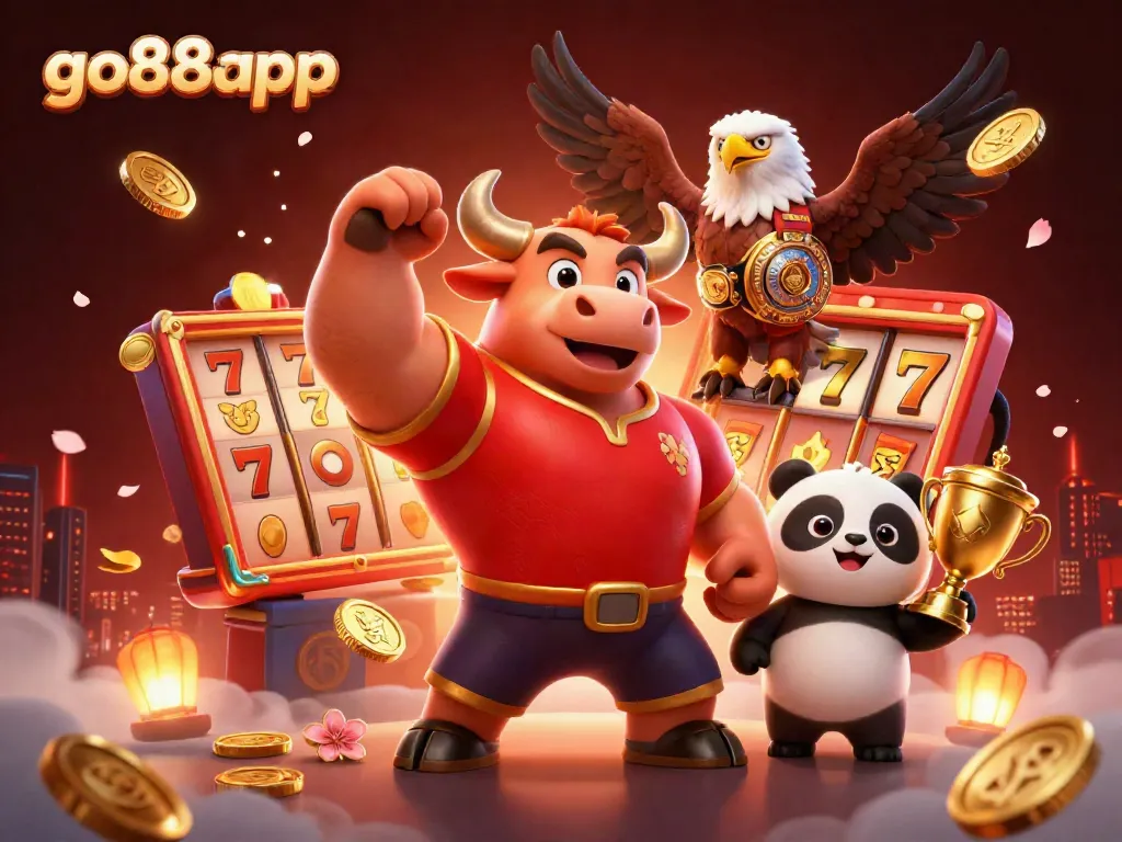 Experience thrilling gameplay with go88app, featuring vibrant characters and lively casino elements.