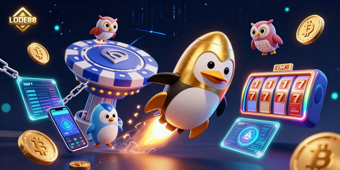 Join LODE88 and experience thrilling slot games with our unique penguin mascot.