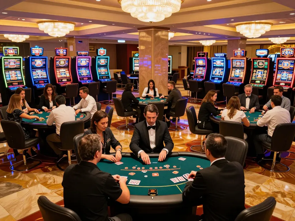 Bergabung di meja poker rokok 88, para pemain merumuskan strategi di tengah suasana kasino yang hidup.