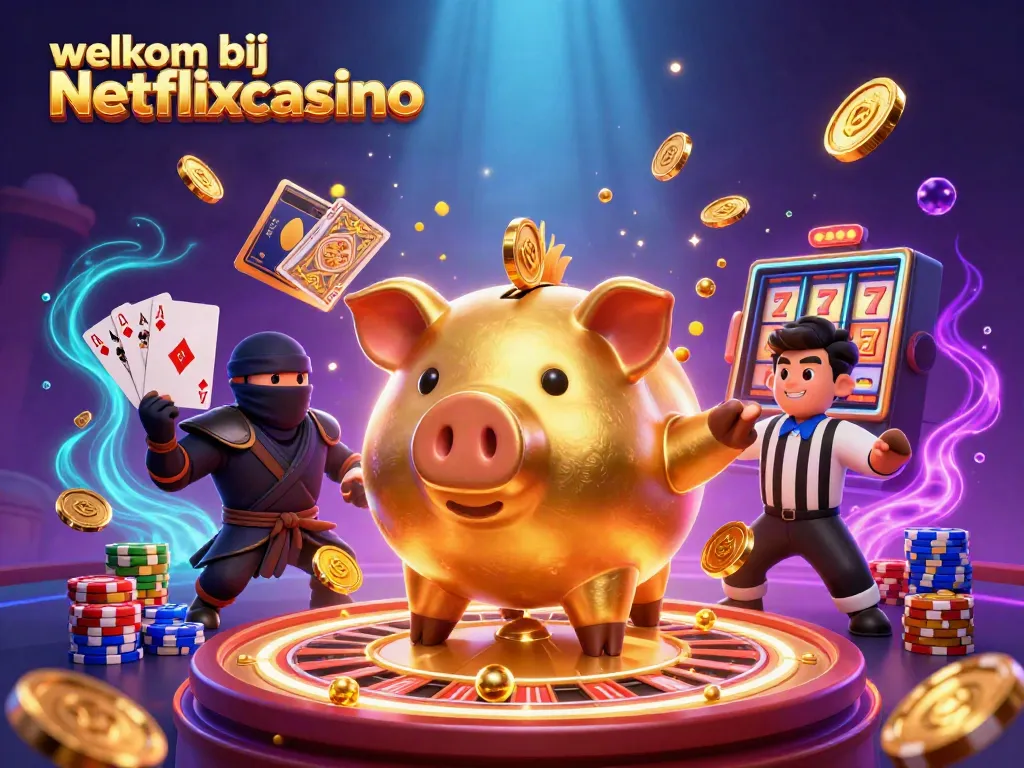 Spel en avontuur met welkom bij Netflixcasino in een kleurrijke en dynamische casinowereld.