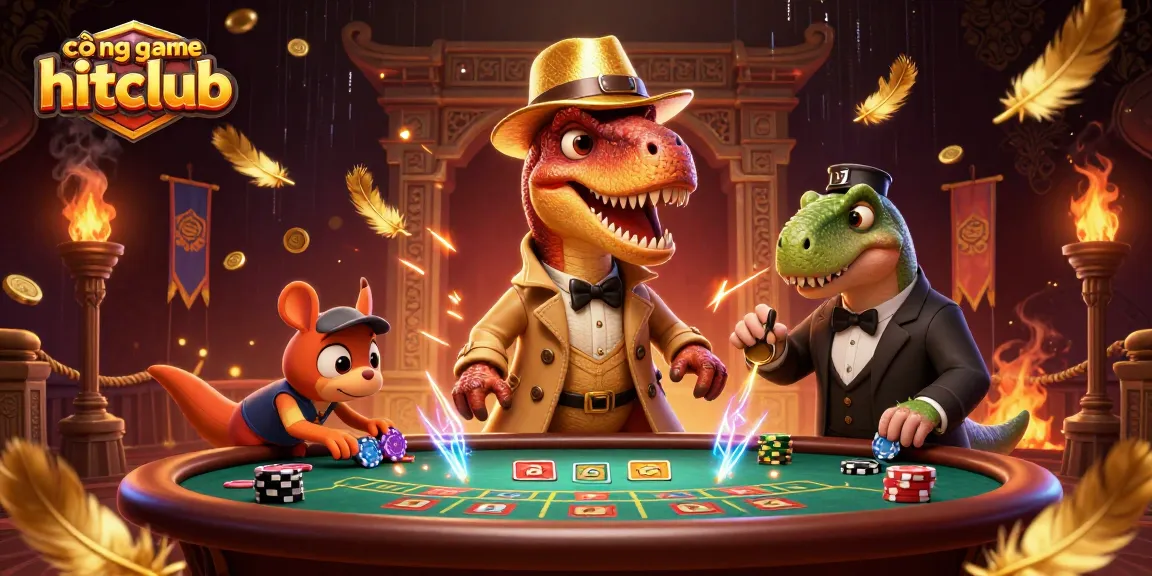 Experience thrilling action at cổng game hitclub with vibrant dinosaur characters and dynamic gaming elements.