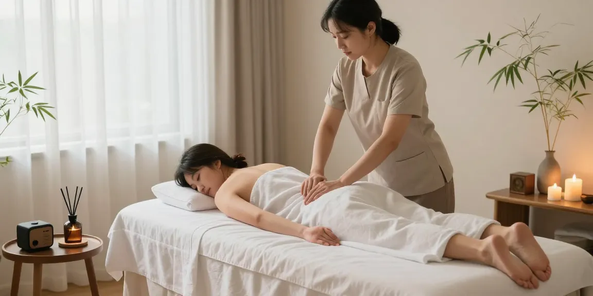 Receive an 안양출장마사지 treatment in a calming therapeutic environment with essential oils and soft lighting.