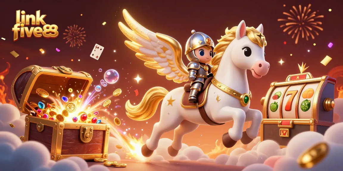 Experience thrilling gameplay visuals with link five88's exciting slot machine adventure.