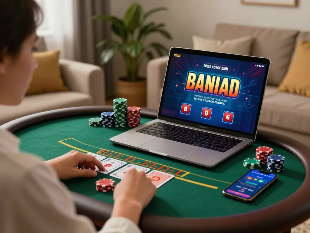 Experience thrilling blackjack action with lu88 on a cozy home gaming setup