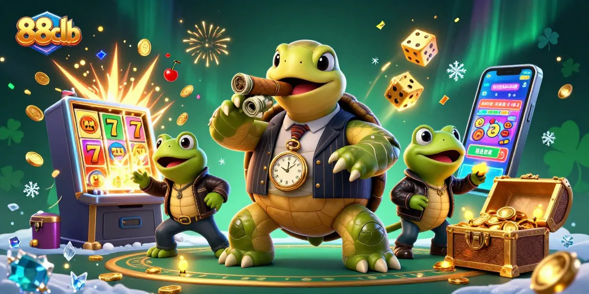 Experience thrilling wins at 88clb with a vibrant casino scene featuring engaging characters and dynamic game elements.