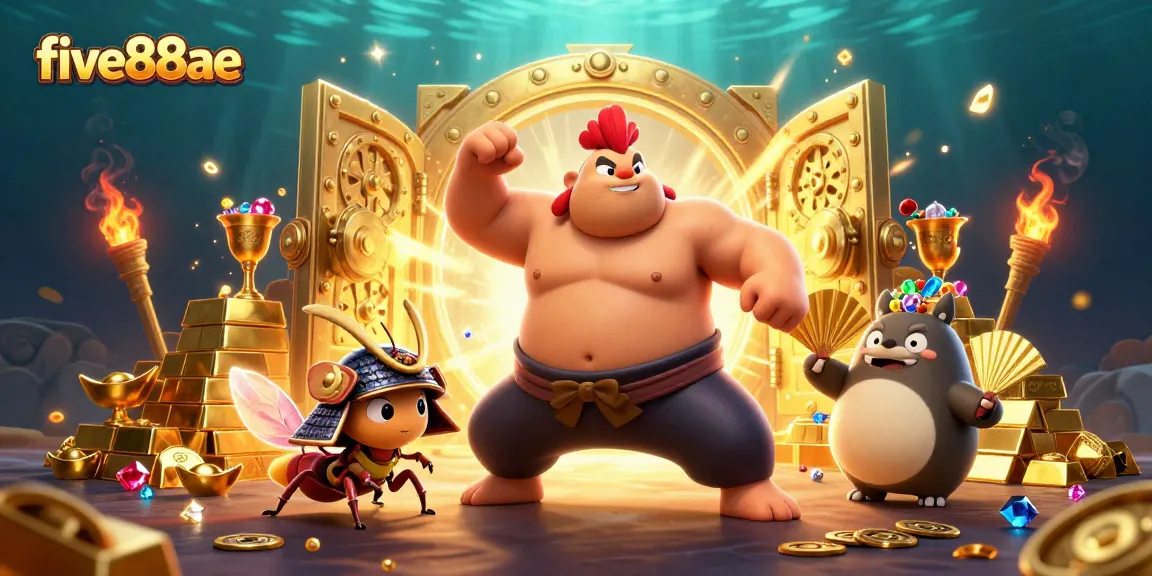 Experience thrilling wins at five88ae with dynamic casino action, featuring epic characters and gleaming treasure.