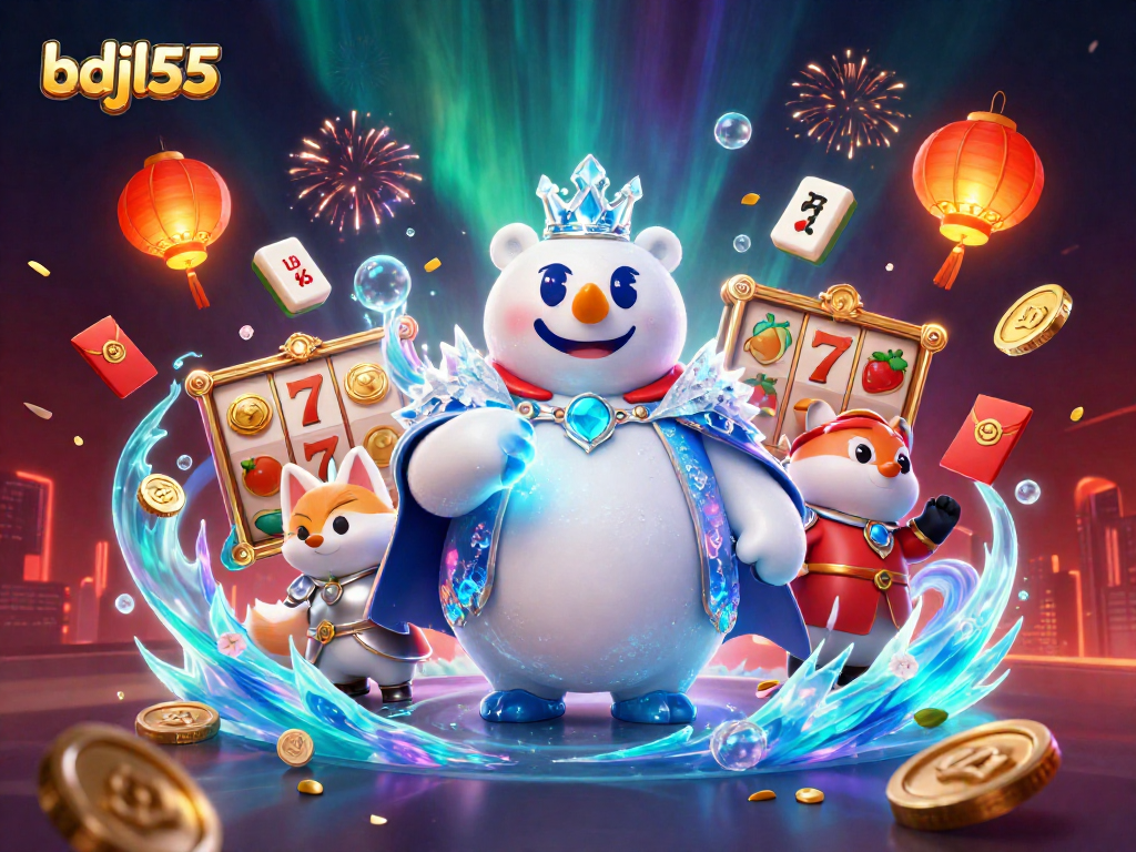 Experience thrilling casino action with bdjl55, featuring vibrant characters and dynamic game elements.