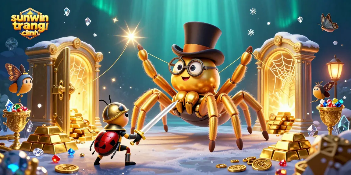 Experience excitement at sunwin trang chính with a 3D cartoon scene of thrilling casino adventures.