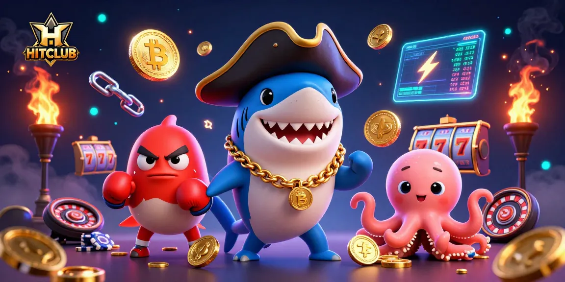 Engage with HITCLUB's dynamic casino gaming environment, featuring vibrant characters and exciting slot elements.