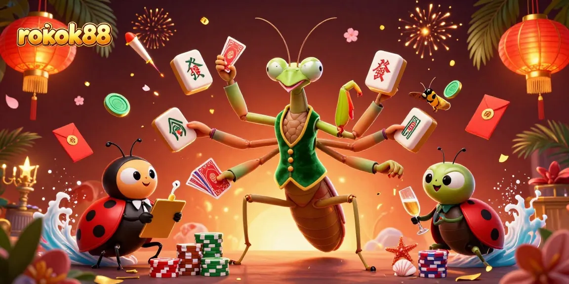 Experience thrilling games at rokok88 with vibrant characters and rich casino elements.