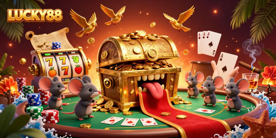 Experience the thrill of LUCKY88 with animated reels, rich colors, and engaging gameplay elements.