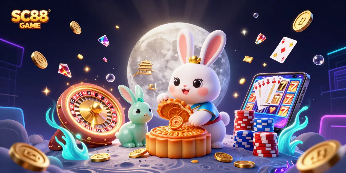 Experience SC88 GAME with vibrant 3D casino illustrations featuring fortune elements and engaging characters.