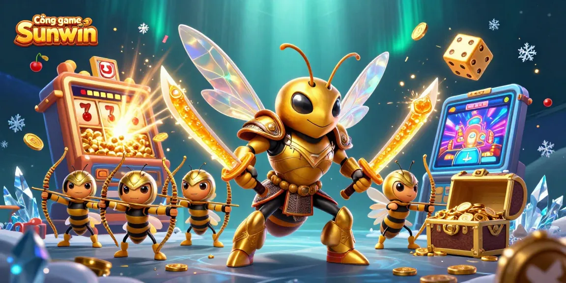 Immerse yourself in the excitement at Cổng game Sunwin with a dazzling casino-themed adventure illustration.