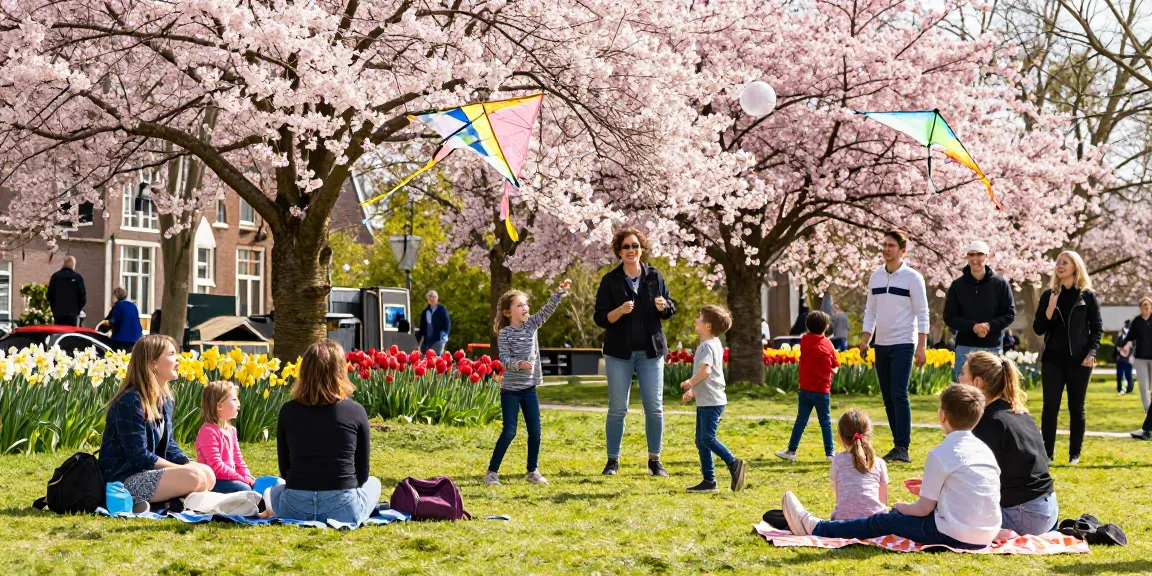 Families enjoying spring activities in Den Haag with tips den haag for fun outings.
