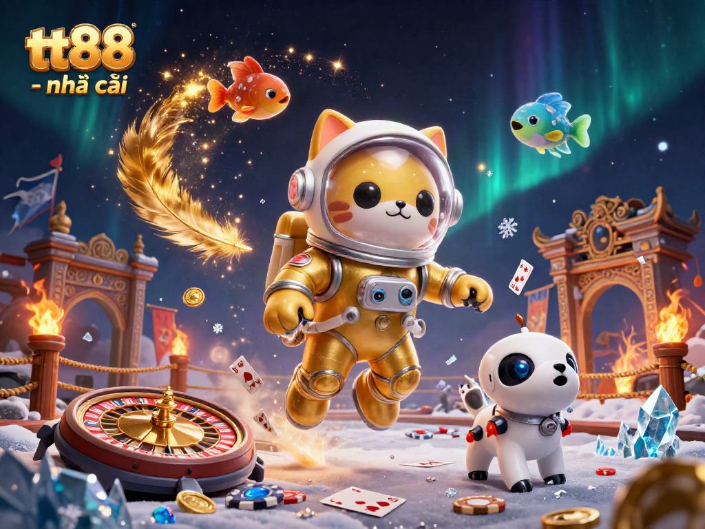 Engage with tt88 - nhà cái through a captivating scene filled with poker chips and a roulette wheel.
