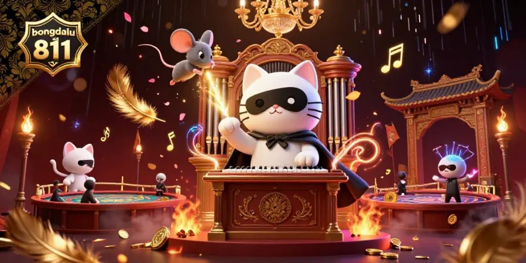 Experience thrilling betting action with bongdalu fun 811 in a vibrant casino scene featuring animated characters and dynamic elements.