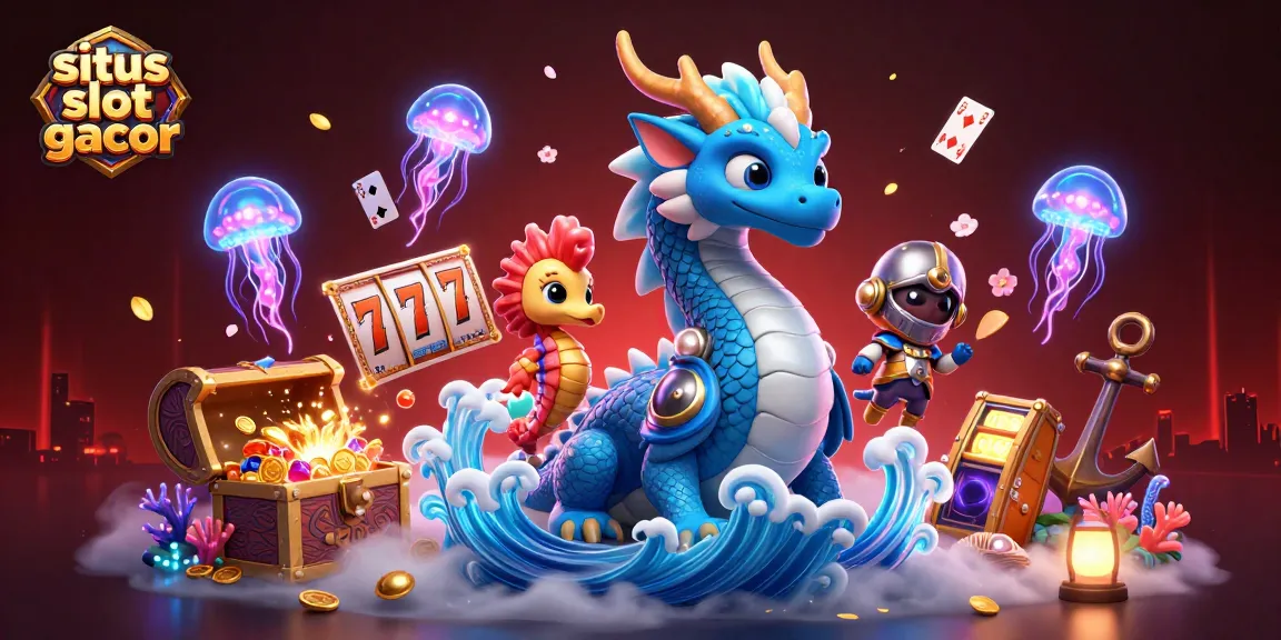 Engage in thrilling adventures at situs slot gacor with a magical underwater casino scene.